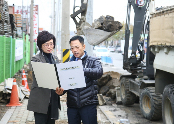 동남로 보행 환경개선 공사 현장방문 - 3