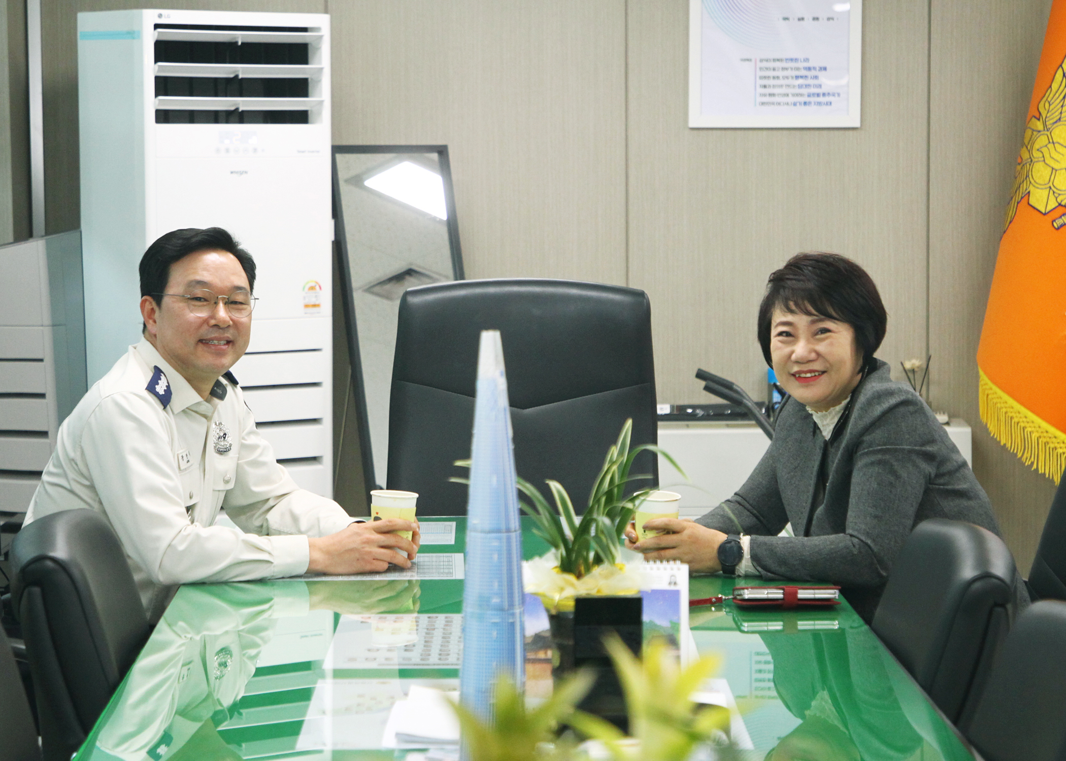송파소방서장 면담 - 4