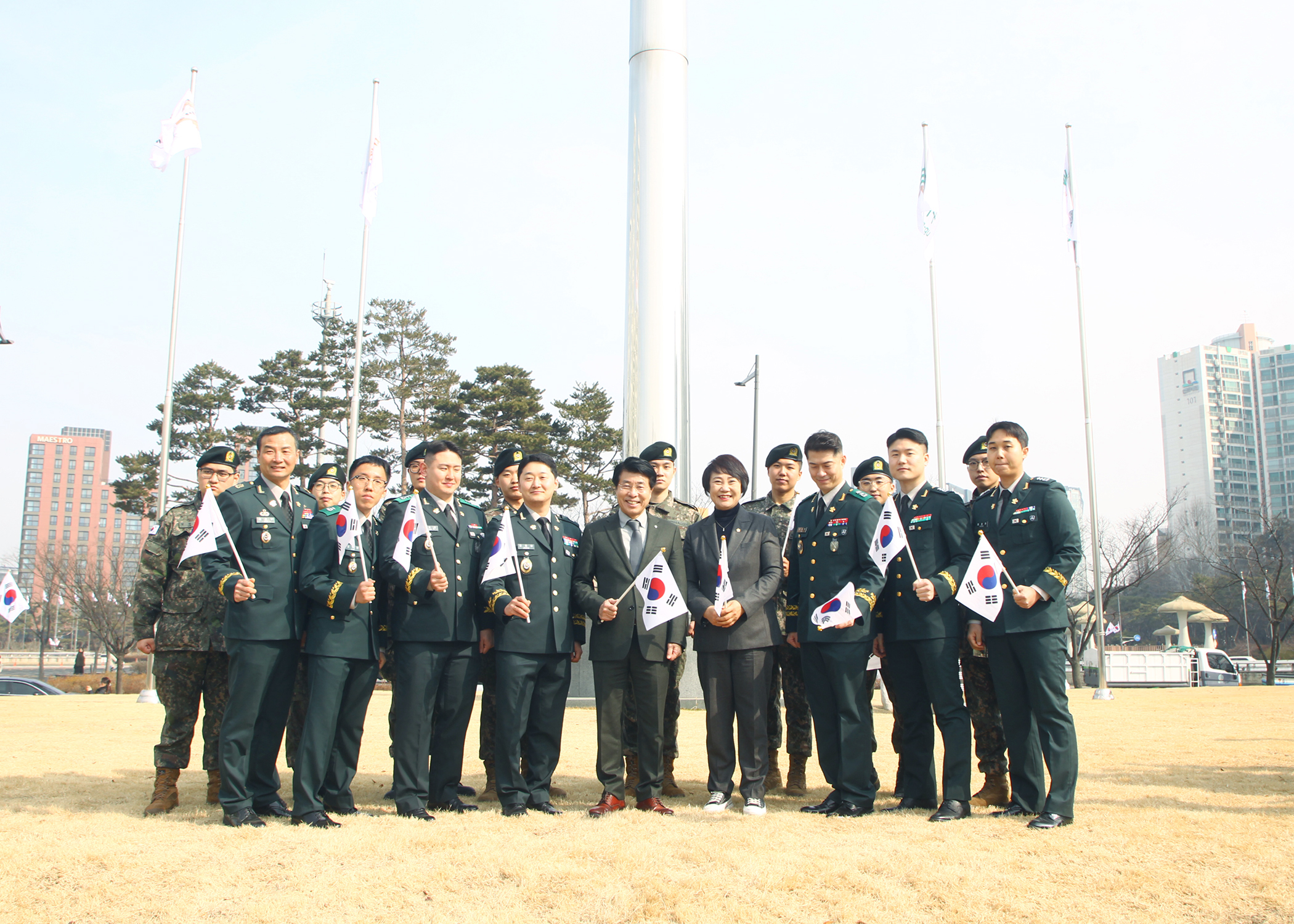 제106주년 3.1절 초대형 태극기  게양식 - 15