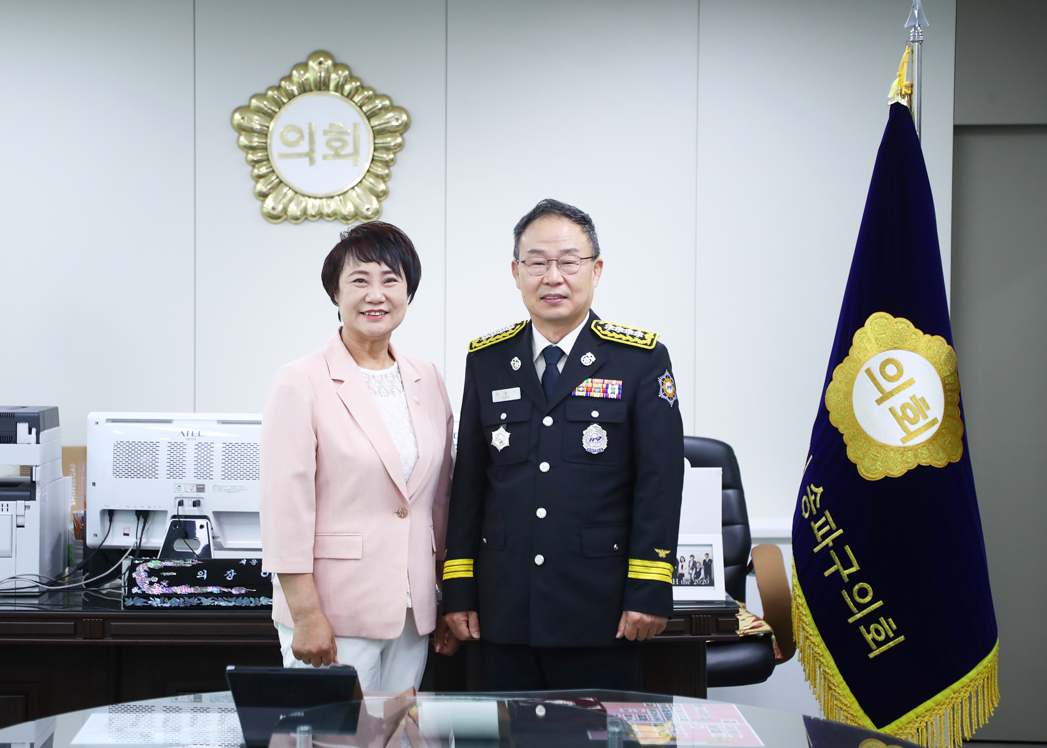 이혜숙의장 송파소방서장 접견 - 1