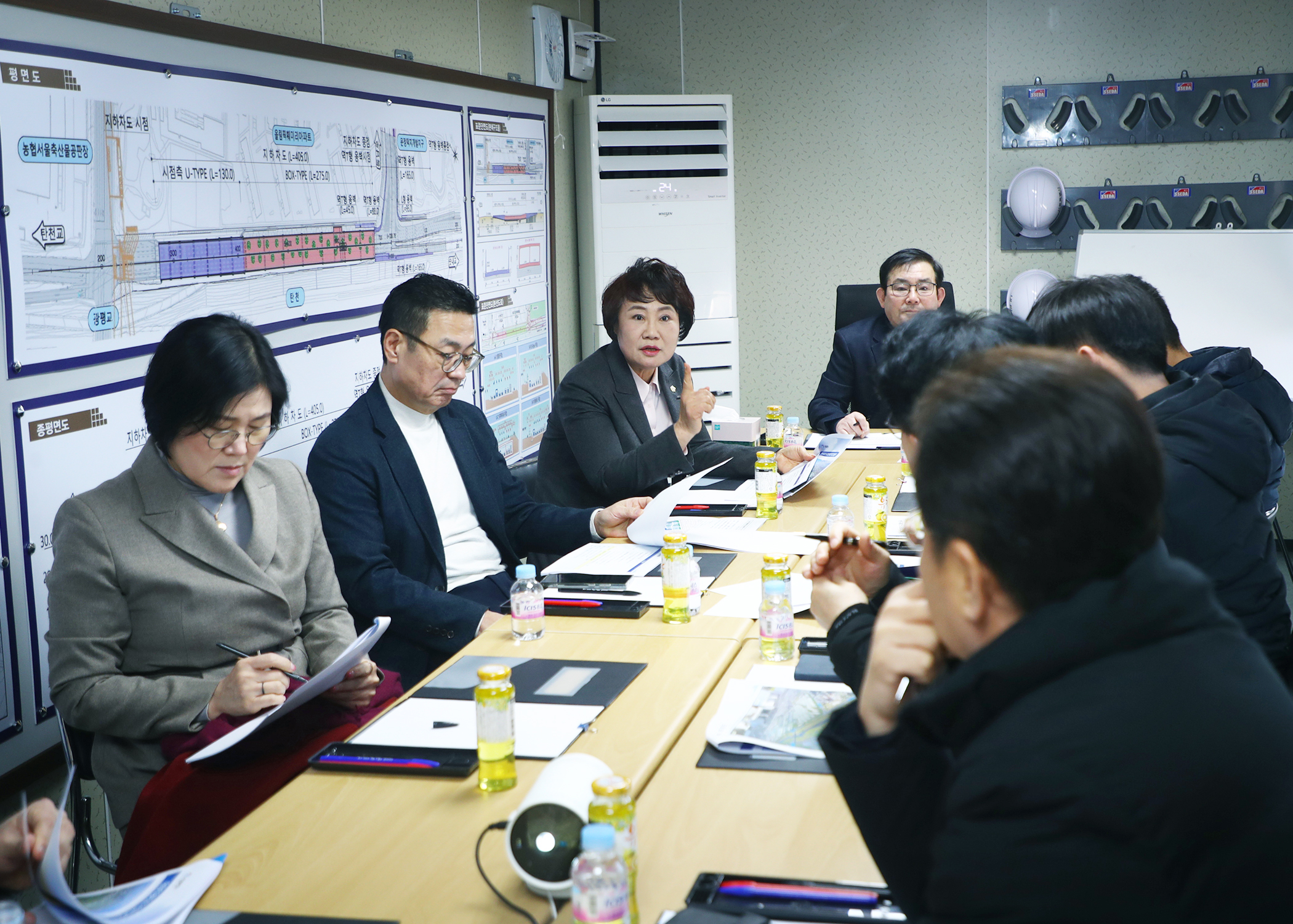 탄천변 동측도로 공사 현장방문 - 2