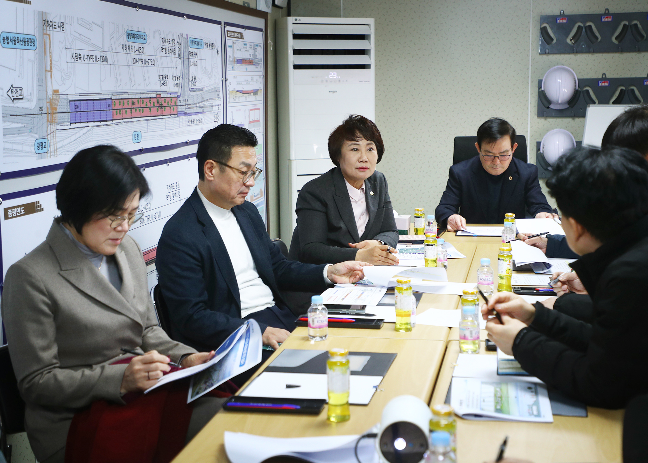 탄천변 동측도로 공사 현장방문 - 3