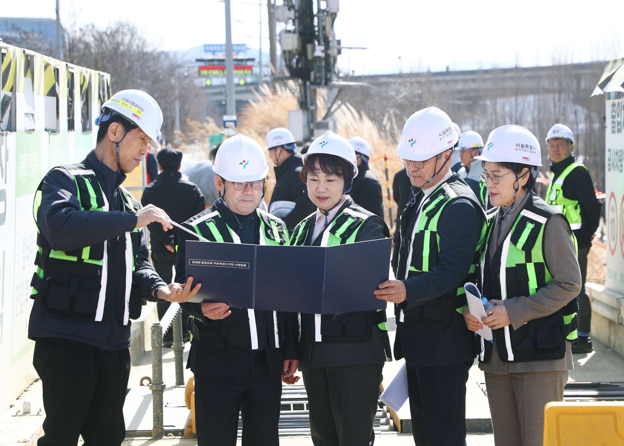 탄천변 동측도로 공사 현장방문 - 7