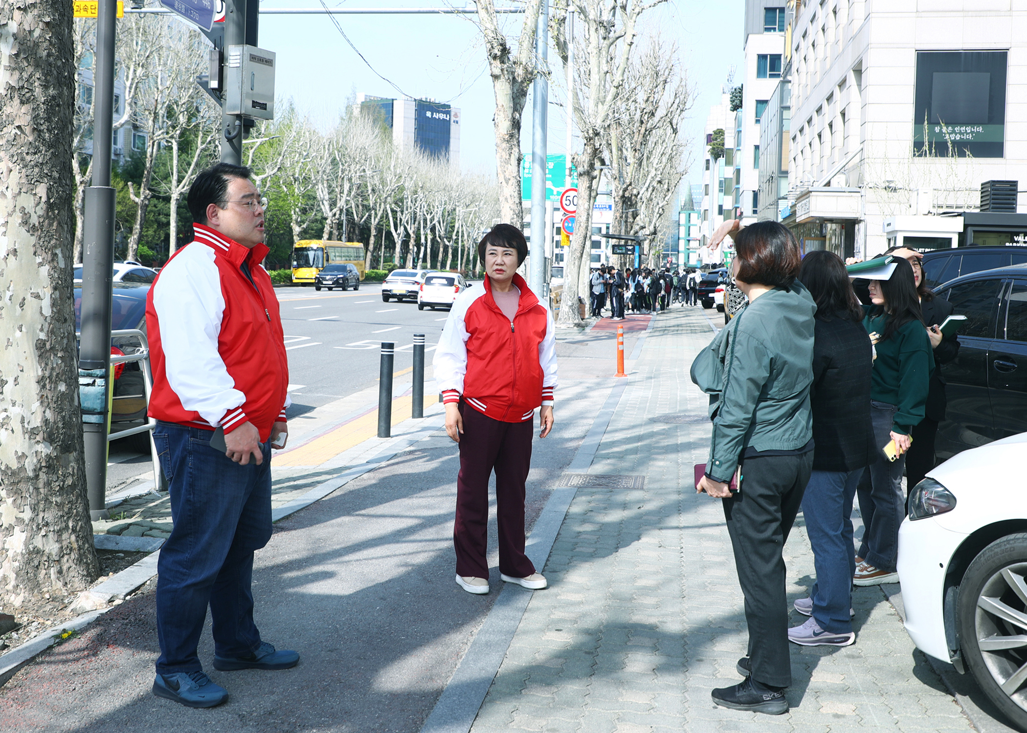 아주중학교 인근 불법주차지역 민원 현장방문 - 6