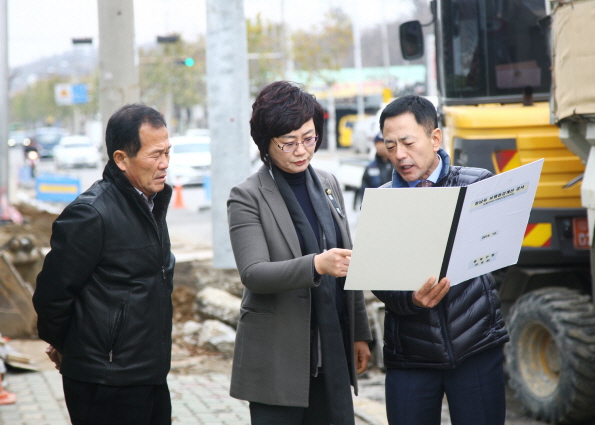 동남로 보행 환경개선 공사 현장방문 - 2