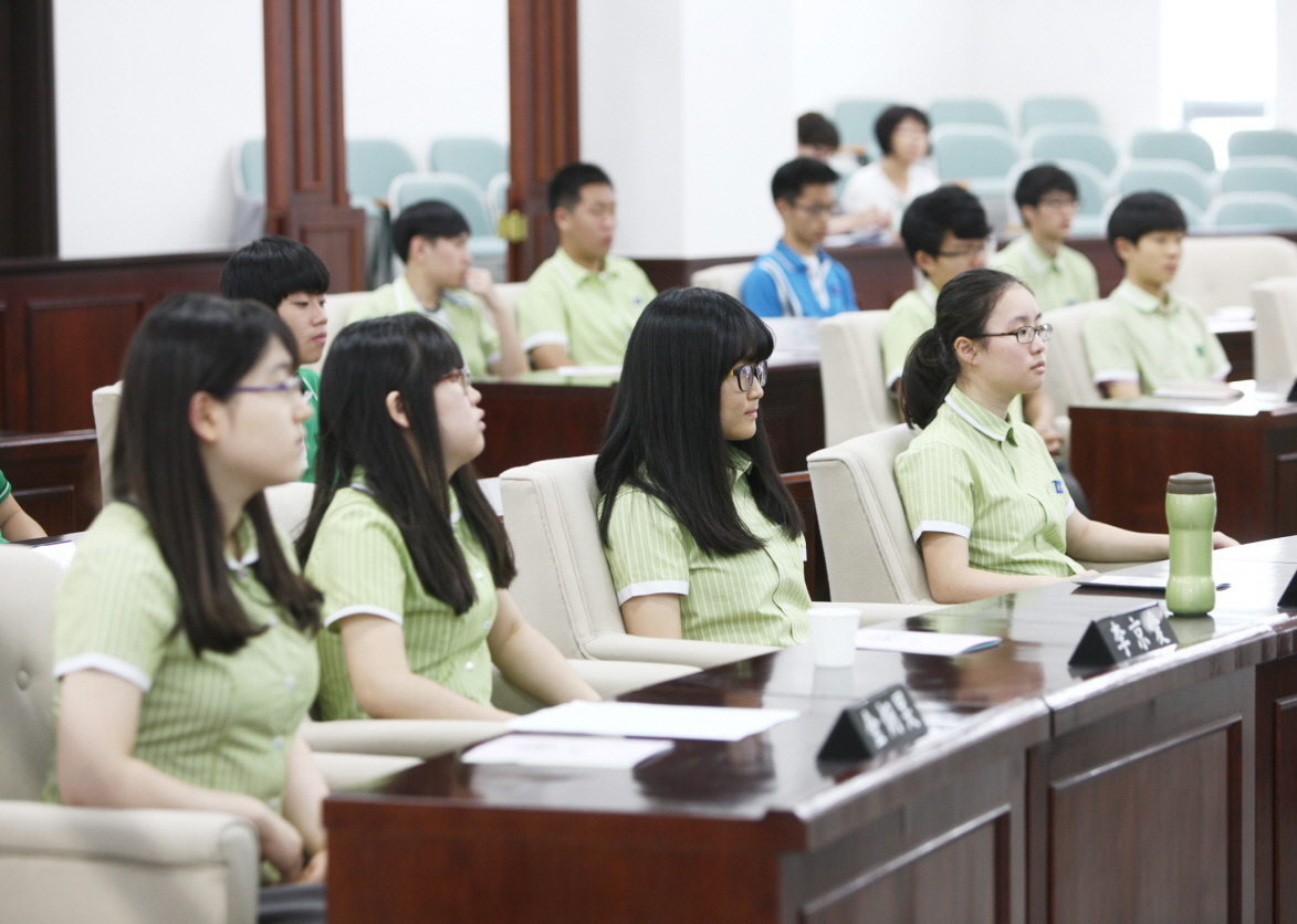 잠신 중학교 - 청소년의회교실 - 1