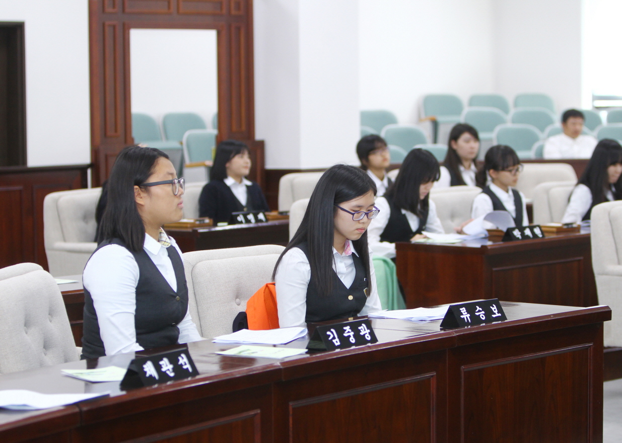 일신 여자 중학교 - 청소년 의회교실 - 1