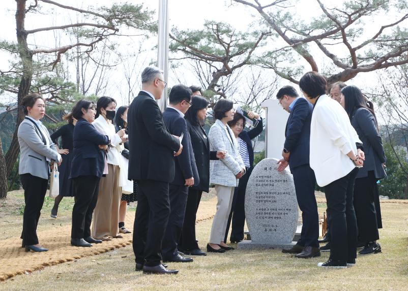 송파구 대형 태극기 게양대 현장방문