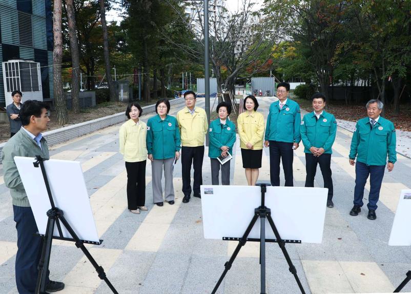 장지천 수변활력거점 조성사업 현장방문