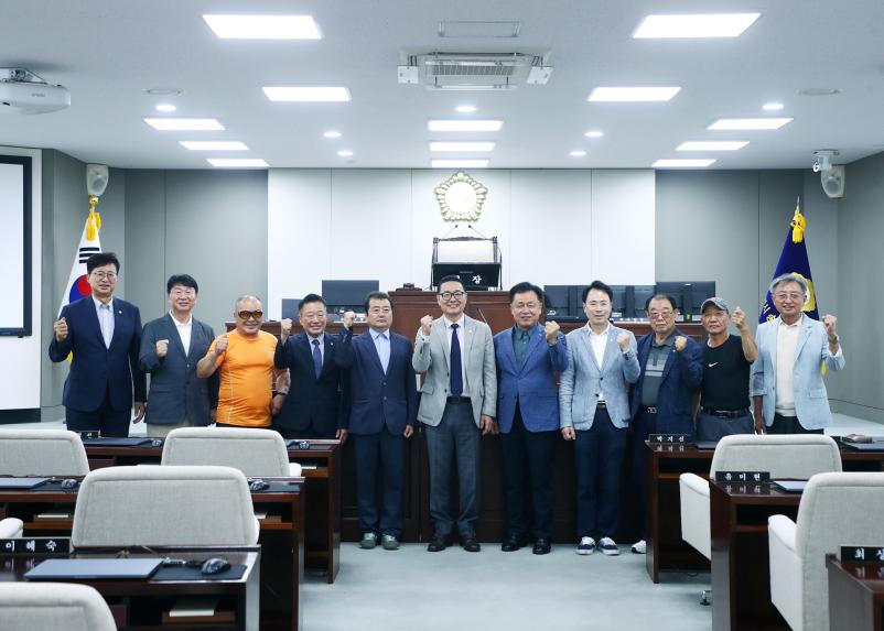 송파구 재향군인회 동회장님 송파구의회 방문