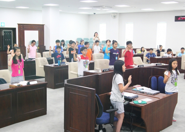 송전초등학교 청소년의회교실 