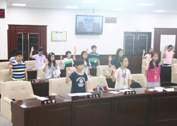 송전초등학교 청소년의회교실 