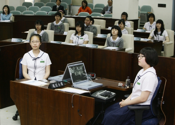 청소년의회교실체험활동-서울정신여자 중학교